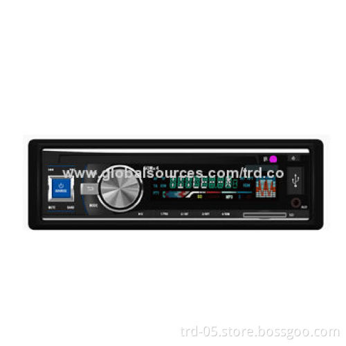 1 Din Car MP3, Deckless USB/SD Auto-radio, 4*50W Output, FM/AM, 4-RCA Output, Support MP3/WMA, ID3